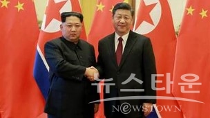 김정은 위원장과 시진핑 주석. SNS캡처