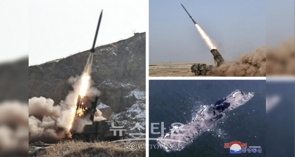 북한이 공개한 신형 240mm방사포/NK뉴스